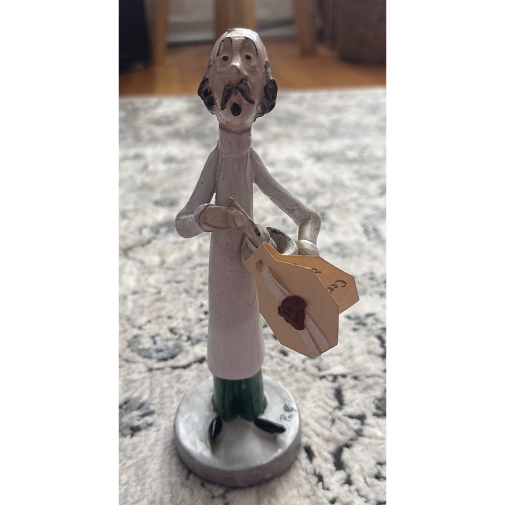 Vintage Italian Poli Ceramiche Clay Pottery Doctor Pharmacist 8.25" 72/78